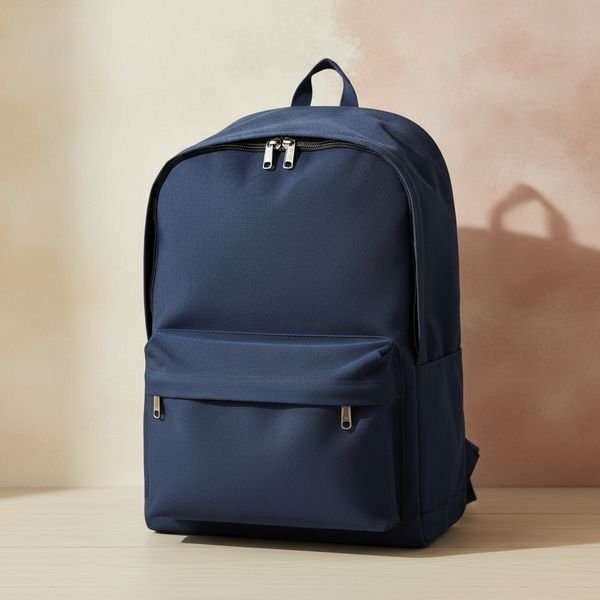 A backpack with a padded back and chest strap