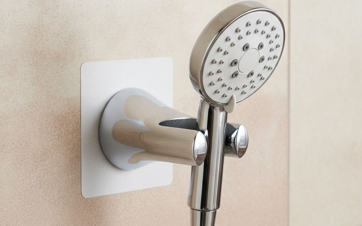 VOFONO Adjustable Adhesive Shower Head Holder