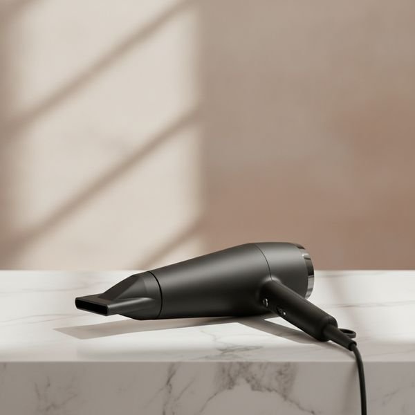 An ionic hair dryer with a concentrator nozzle