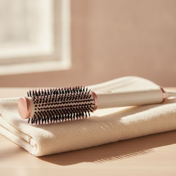 A hot air styling brush