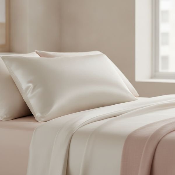A silk or satin pillowcase