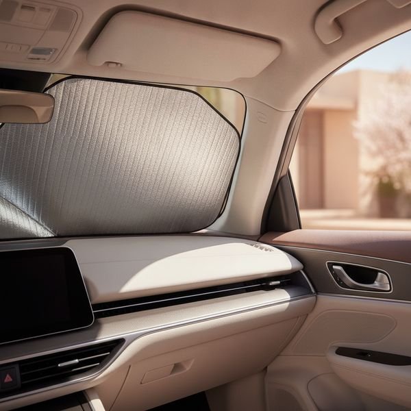 A sunshade for the windscreen