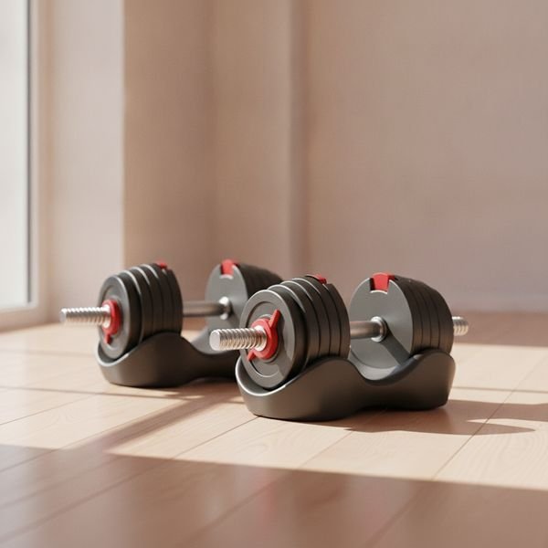 Adjustable dumbbells (Bowflex, NÜOBELL or similar)