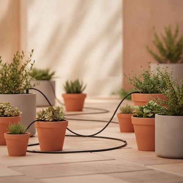 A drip irrigation kit with a timer