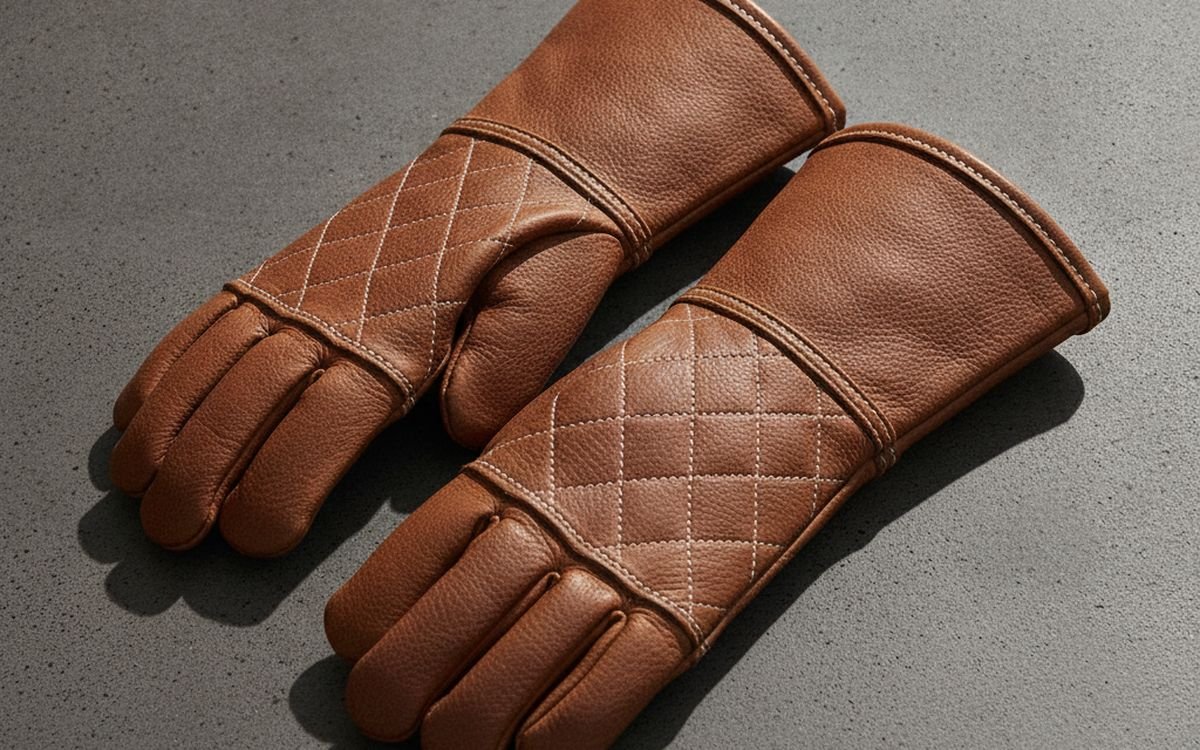 Rapicca 16-inch Leather Grill Gloves