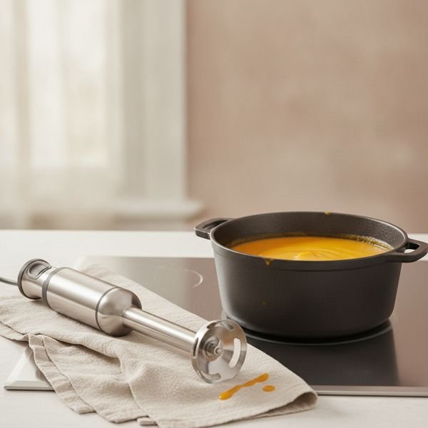 Immersion blender with whisk attachment