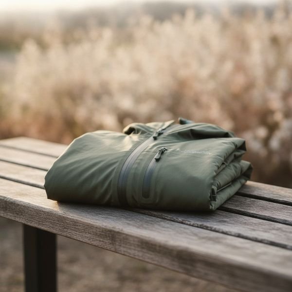 A proper waterproof jacket with taped seams