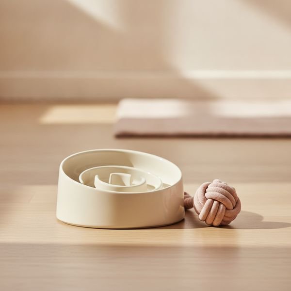 A puzzle feeder or slow feeder bowl