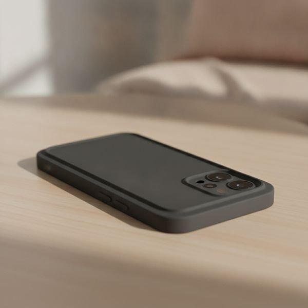 A case with raised edges and corner protection