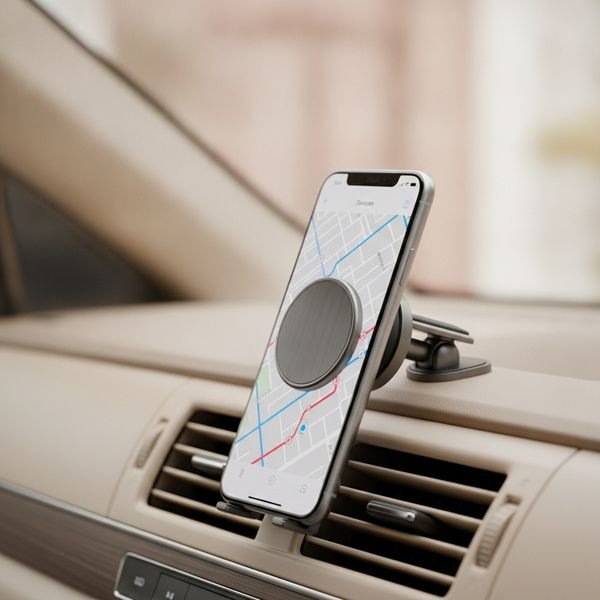A magnetic car mount