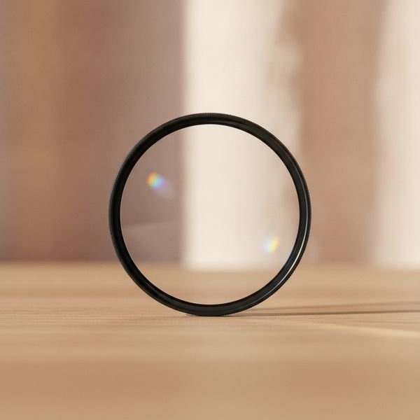 A circular polarising filter