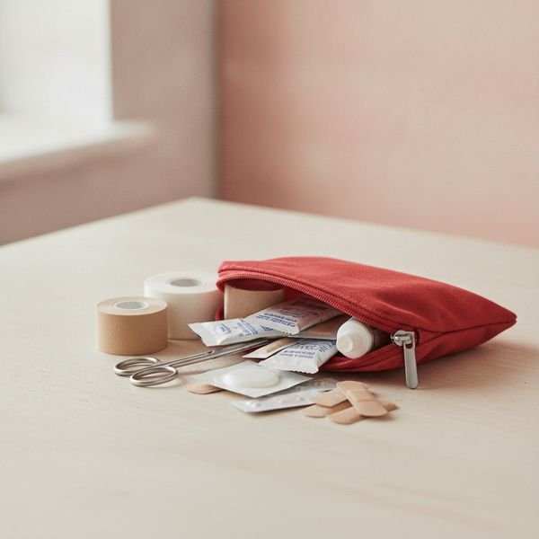 A compact first aid and medication kit